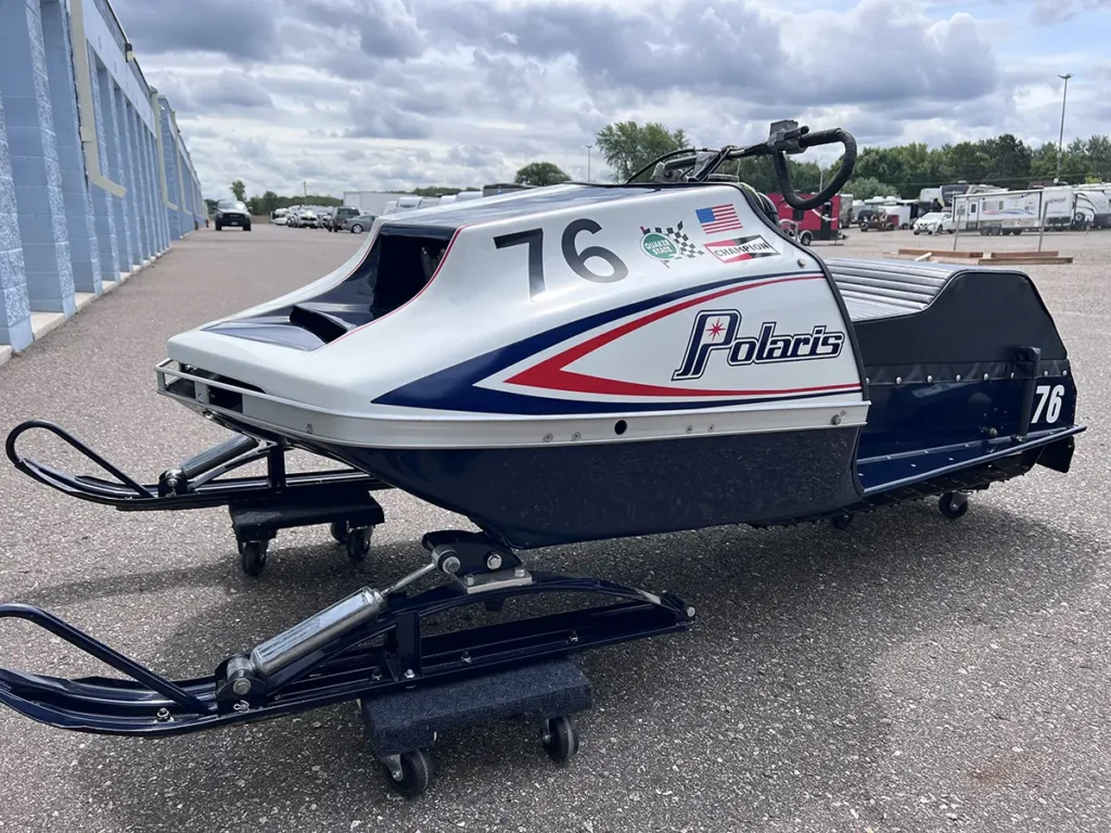 1976 Polaris 440 SnoPro from the clutch side