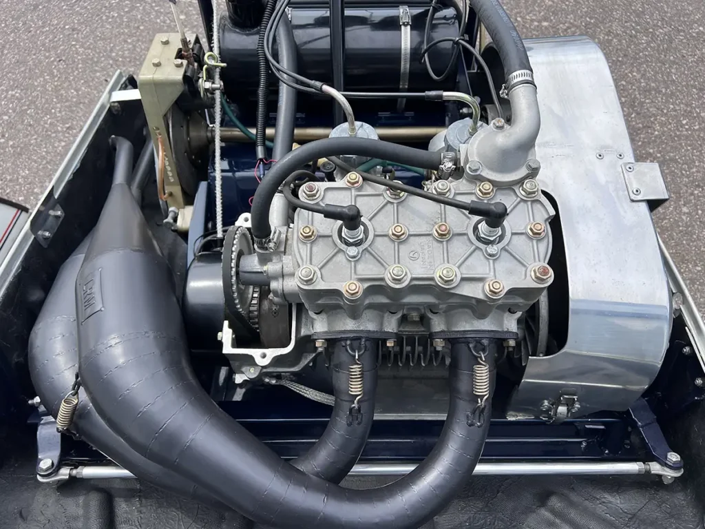 1976 Polaris 440 SnoPro Engine and Pipes